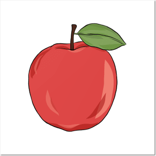red apple Posters and Art